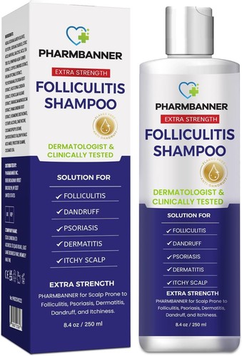 Pharmbanner Extra Strength Folliculitis Shampoo - New Sealed