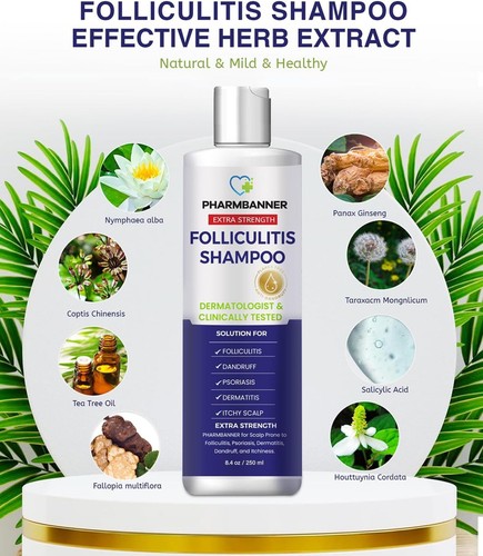 Pharmbanner Extra Strength Folliculitis Shampoo - New Sealed - photo 2