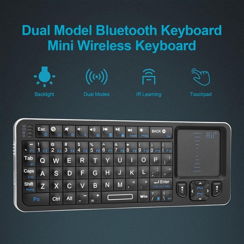 Rii K06 Mini Bluetooth Backlit 2.4GHz Wireless Keyboard - photo 3