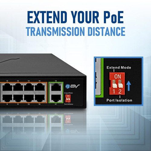 BV-Tech SW-1602 18-Port PoE+ Switch - photo 2