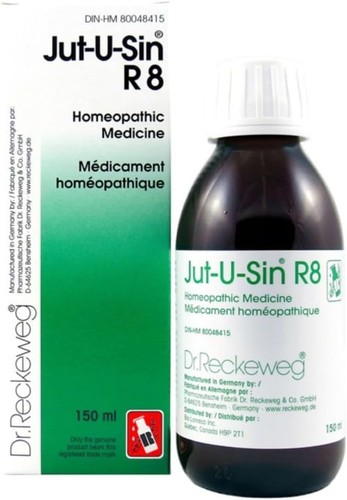 Dr Reckeweg R8 Jut U Sin Homeopathic Syrup 150ml BNIB