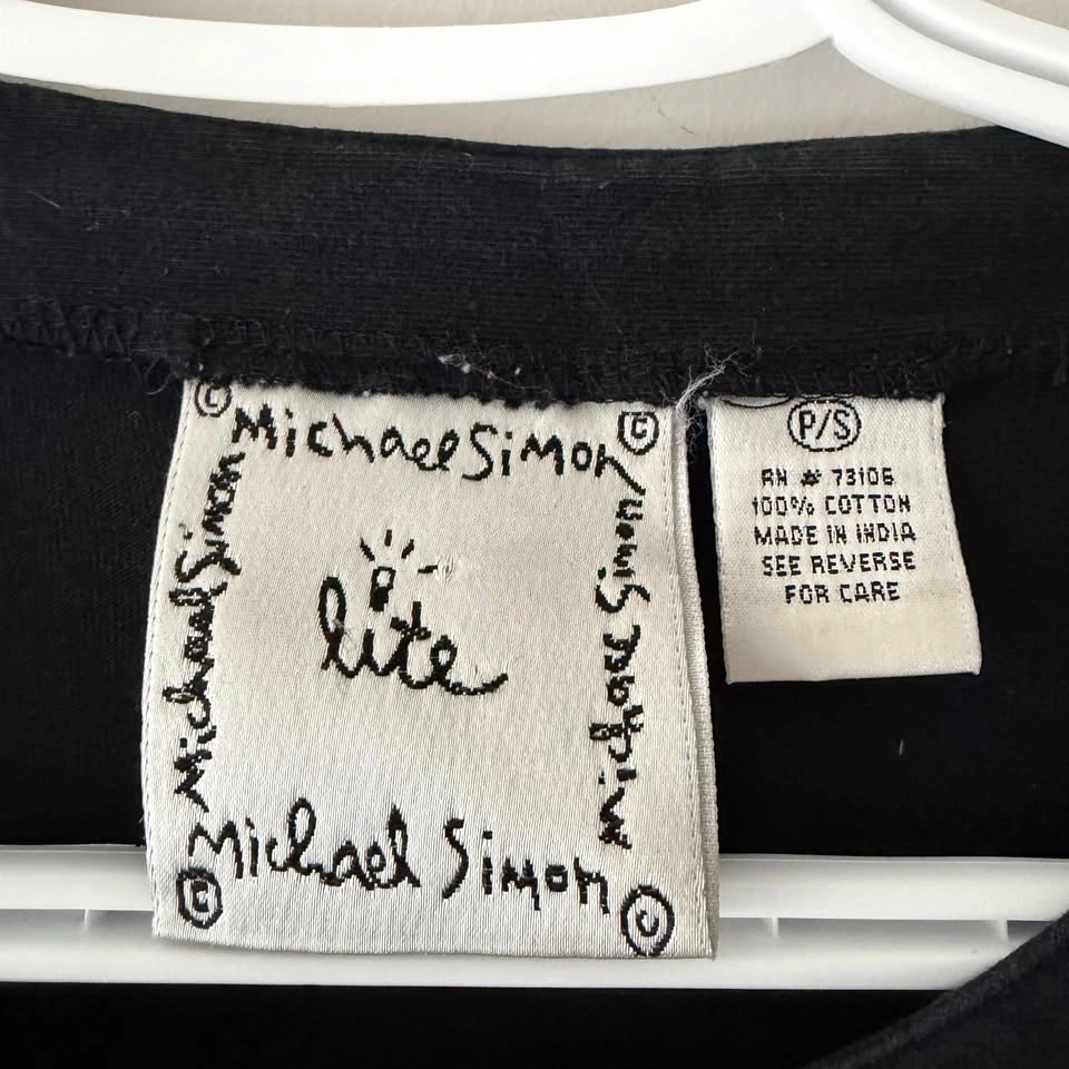 Vintage Michael Simon Cardigan Sweater Hearts & Kisses Size Smal - photo 2