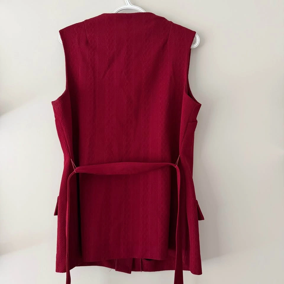 Vintage Matching Set Deep Red Great for Office Wear - photo 3
