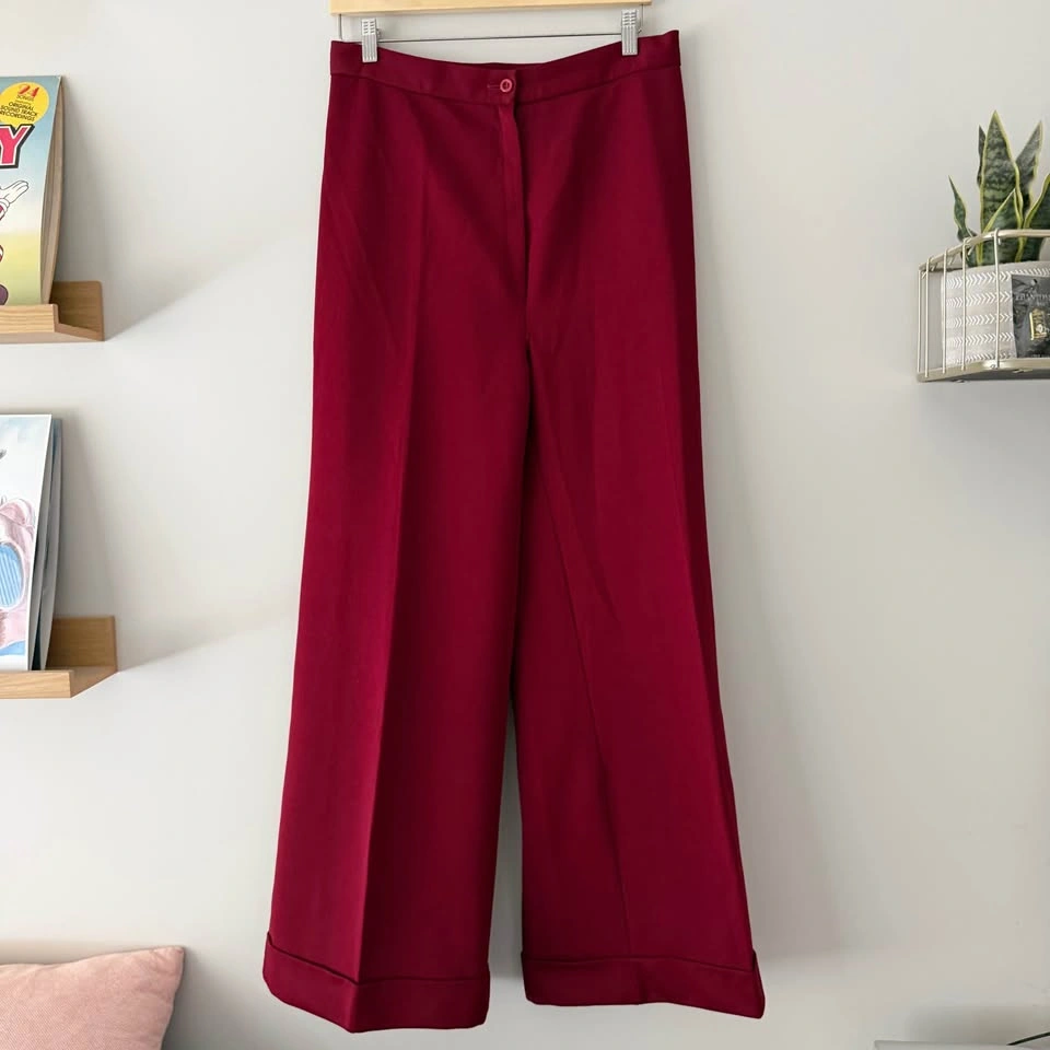 Vintage Matching Set Deep Red Great for Office Wear - photo 4