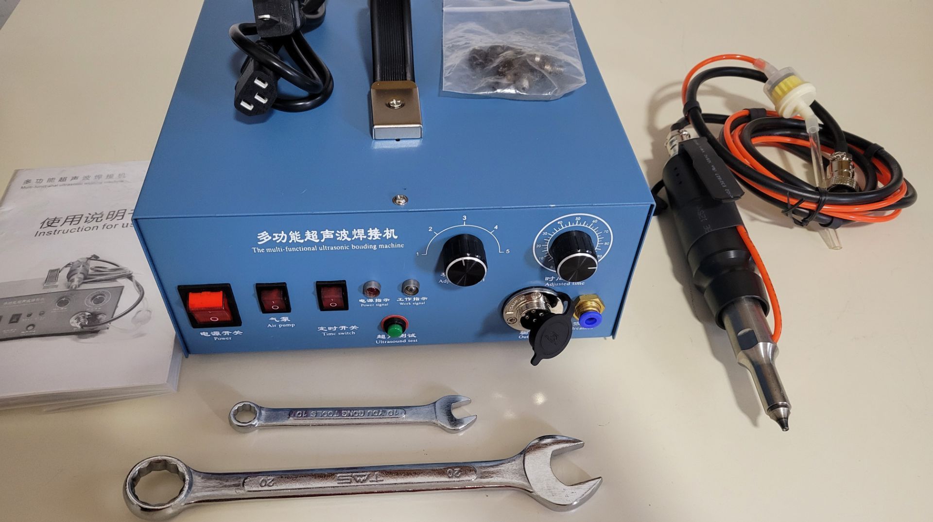 NEW hot fix ultrasonic rhinestone setting machine