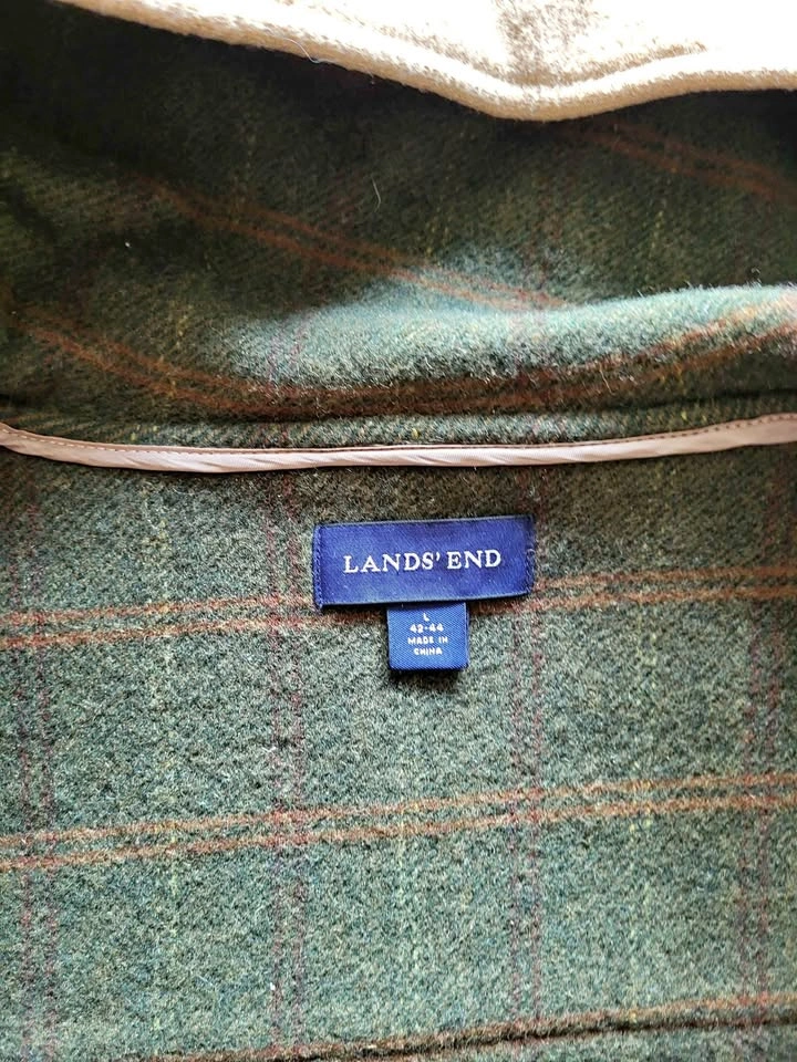 Lands’ End Vintage Wool Duffle Coat – Camel/Tan