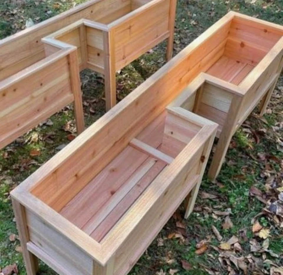 Shaped Handmade Cedar Planter Boxes - photo 2