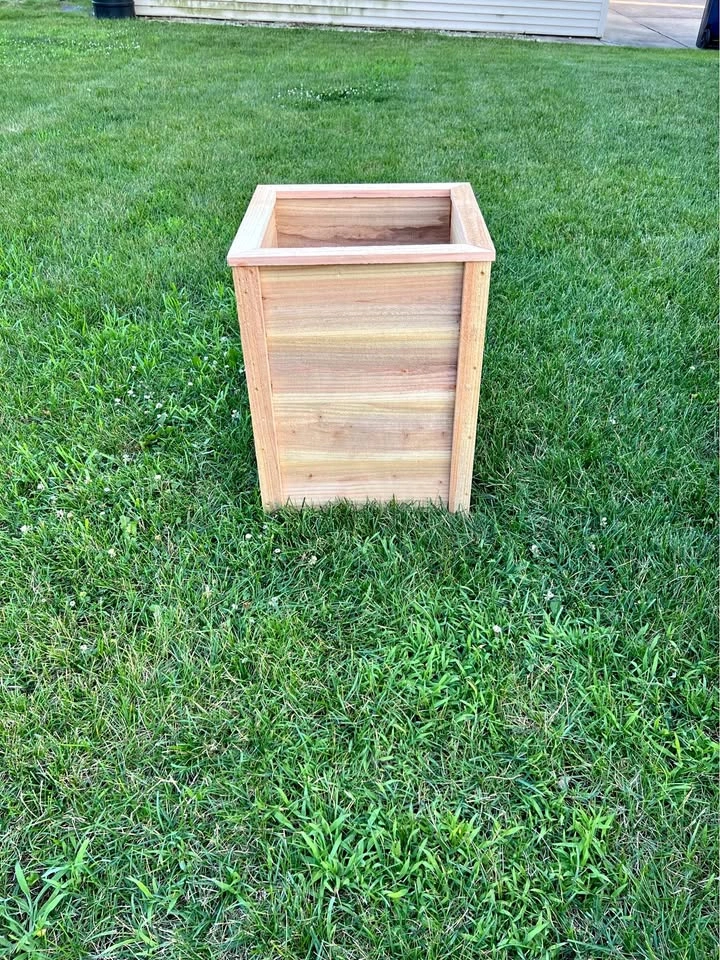 Tall Handmade Raised Cedar Planter Boxes