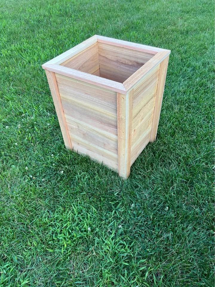 Tall Handmade Raised Cedar Planter Boxes - photo 3