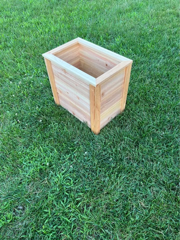 Wide Handmade Raised Cedar Planter Boxes - photo 3