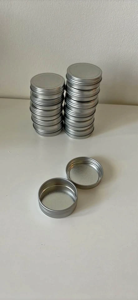 10 metal tins screw top