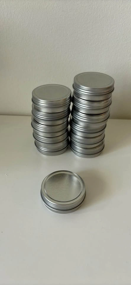 10 metal tins screw top - photo 2