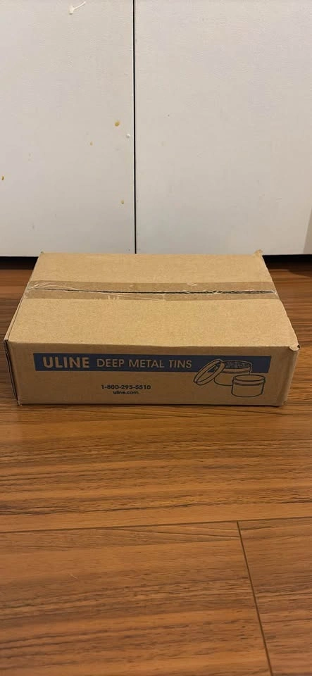 Uline 1oz deep metal tins brand new - photo 3