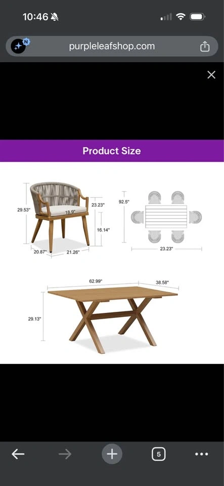 NEW Outdoor Dining Set - photo 2