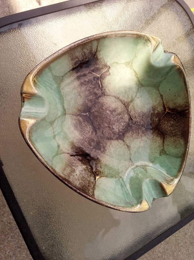West Germany Pottery Ashtray
