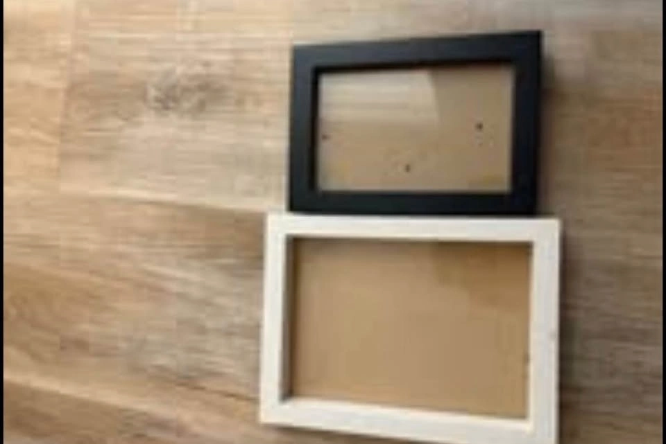 Two Picture Frames Black and White