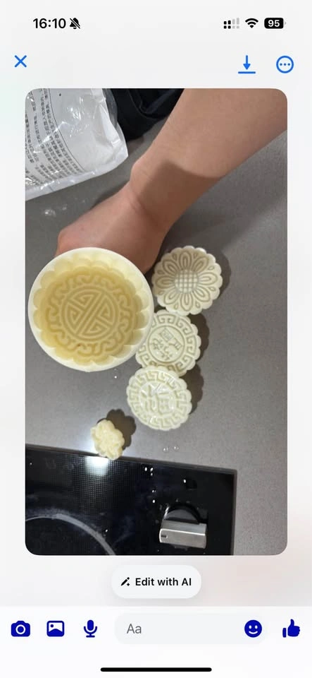 Hand-Press Mooncake & Pastry Mold Set with Interchangeable Patte - photo 2