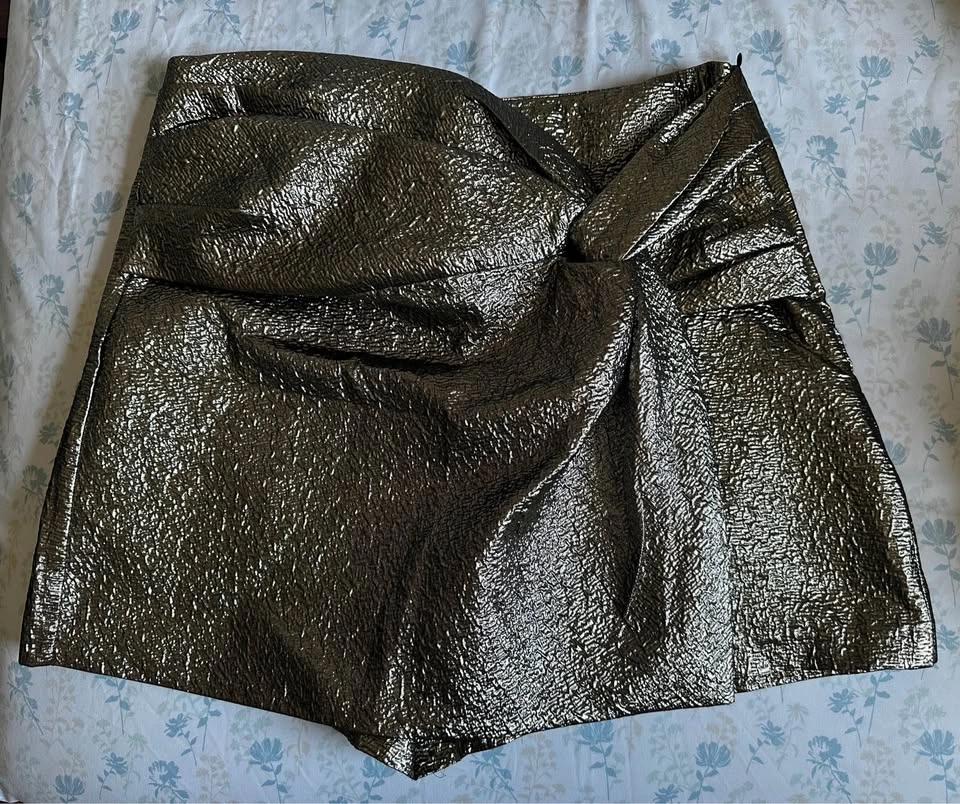 ZARA Gold Skort size L - photo 2