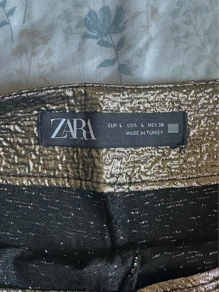 ZARA Gold Skort size L - photo 5