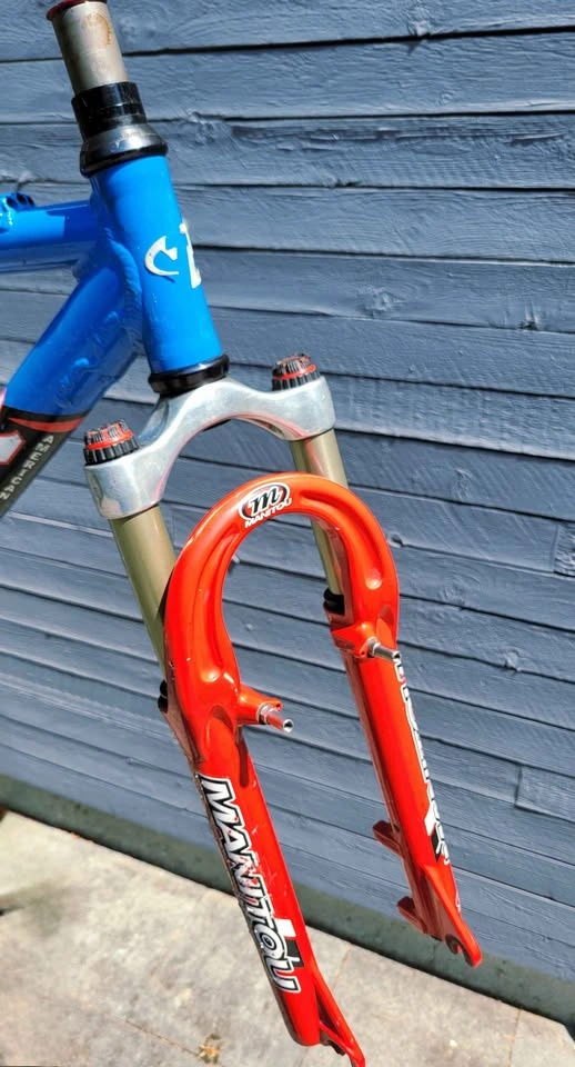 Vintage 1999 Trek 8000 18" mountain bike frameset Manitou fork - photo 4