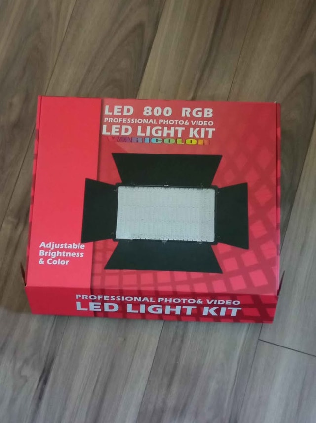 LED 800 RGB light kit - for photos and videos - photo 2