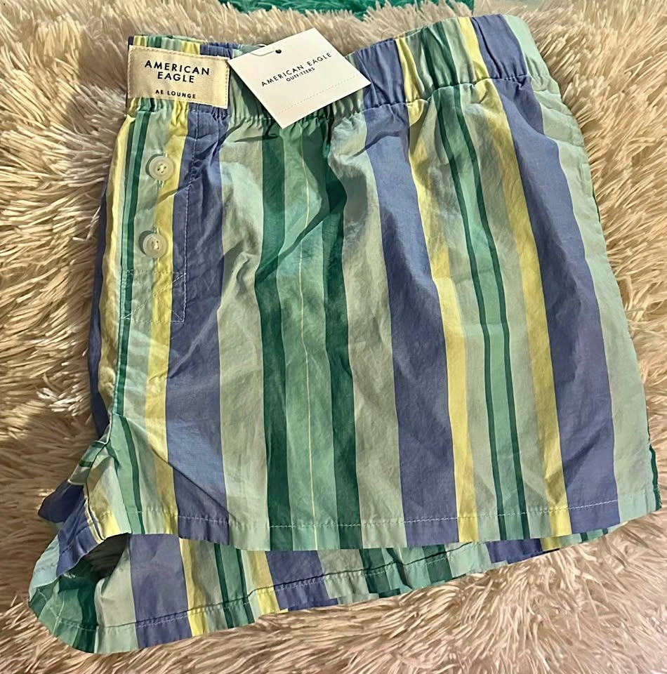 Boxer Shorts (American Eagle AE Lounge Striped Shorts)