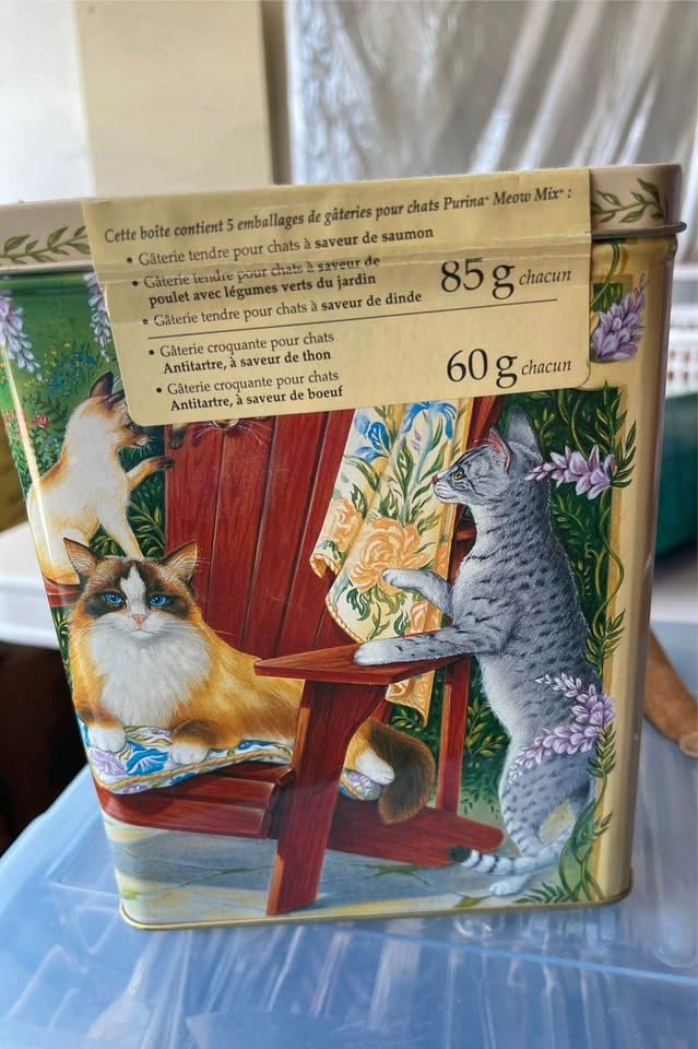 Meow Mix Tin - Decorative for Cat Lovers - photo 3