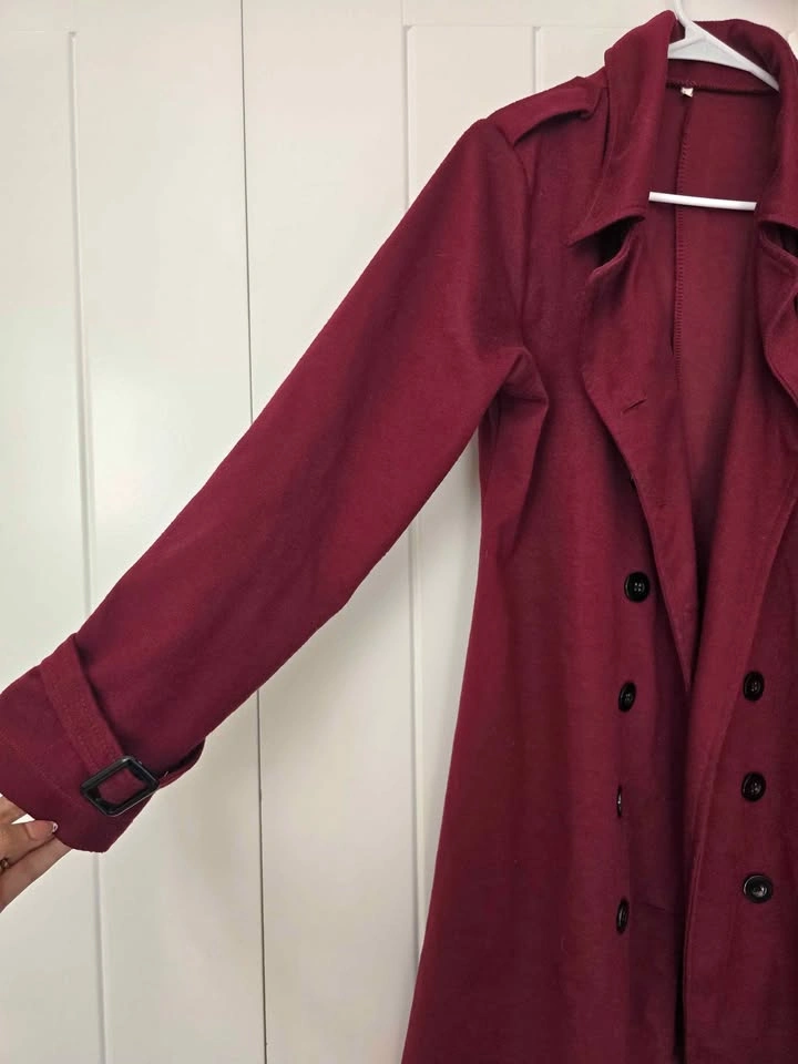 Mid-length trench coat/jacket - photo 2