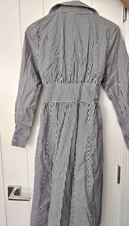 Black and white striped shirt dress - photo 5