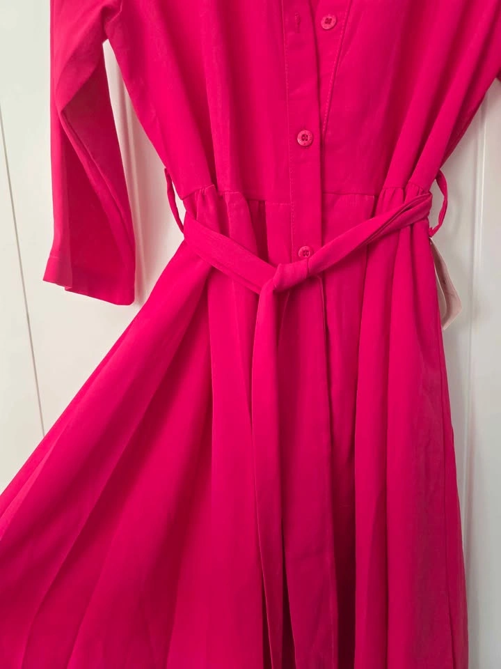 Hot Pink Shirt Dress - photo 2