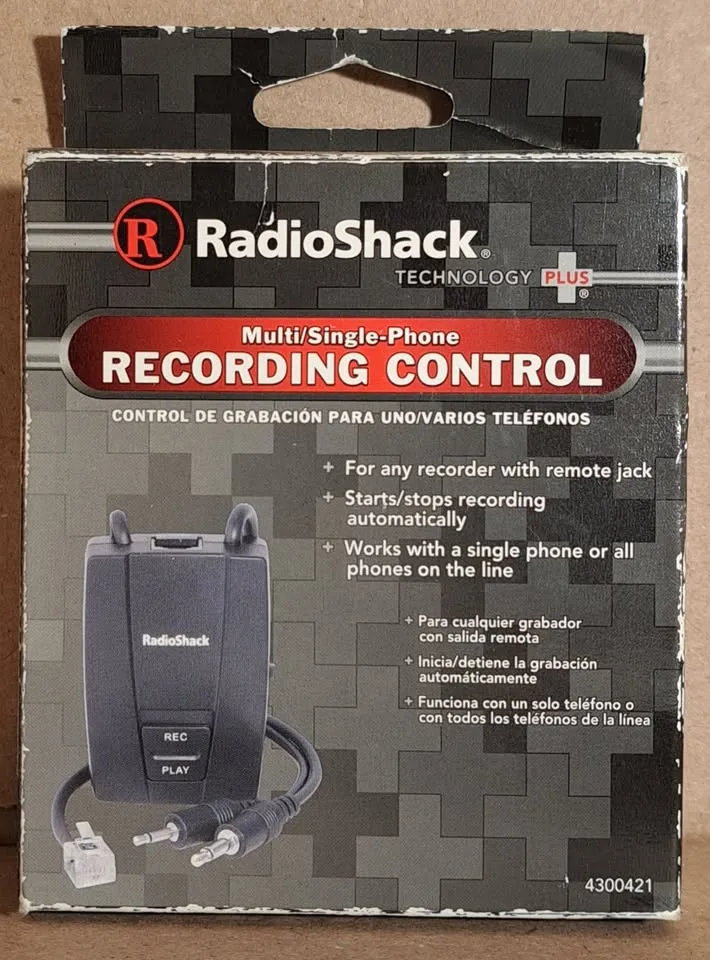 Telephone Recording Control from Radio Shack image indicator(2)