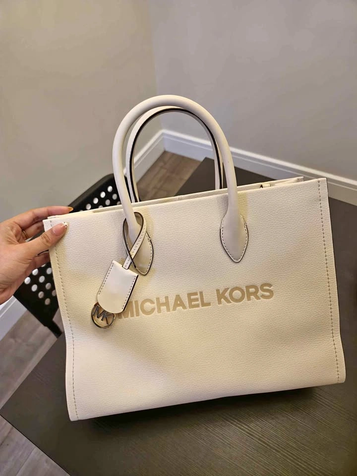 Mirella Medium Pebbled Leather Tote Bag