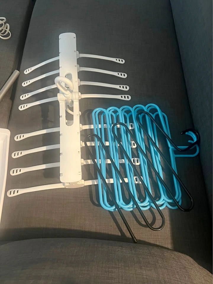 Space-saving hanger system and miscellaneous hangers