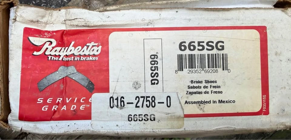 Brake shoes Ford Windstar/Nissan Quest/Mercury Villager