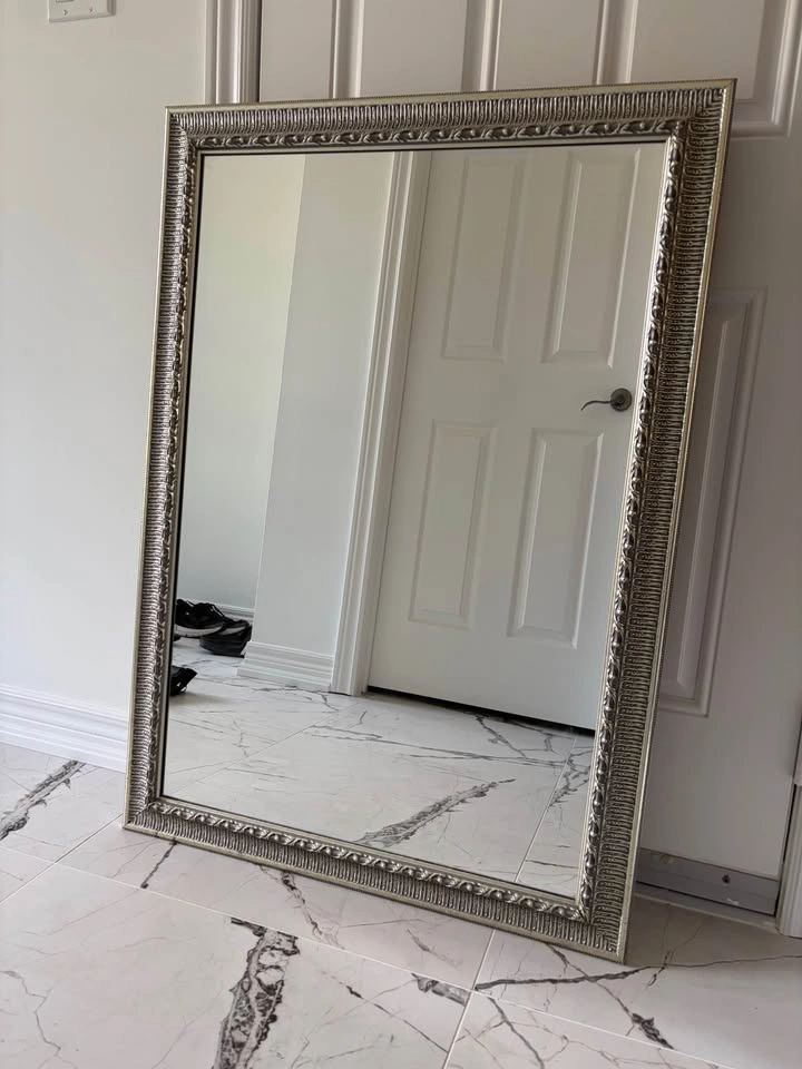 Large Framed Wall Mirror - 29 inches by 41 inches - photo 2