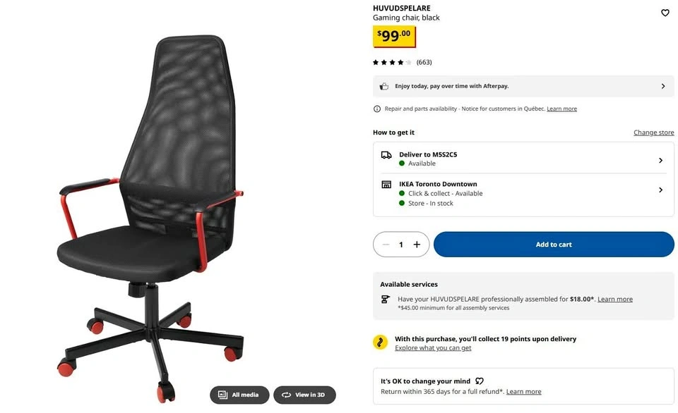 Gaming Chair – IKEA HUVUDSPELARE