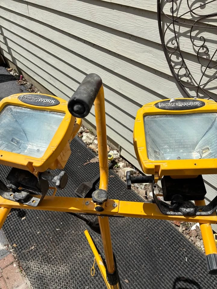 Luminar work fixed dual head halogen work lights - photo 3