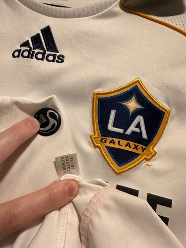 Beckham #23 LA Galaxy 2008 2009 Home Medium w/ Patch l/s - photo 3