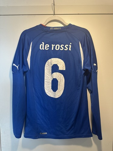 De Rossi #6 Italy 2010 World Cup Home M l/s
