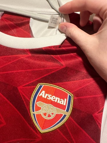 Saka #7 Arsenal 2020/21 Home Champions League Print M - photo 3