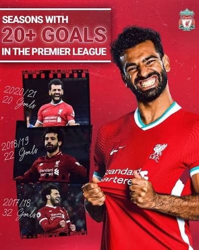M. Salah #11 Liverpool 2020/21 Home Medium w/ Patches - photo 4