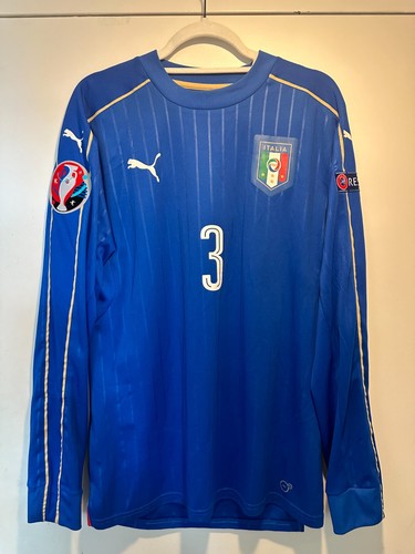 Chiellini #3 Italy Euro 2016 Player Version M w/ Patches l/s - photo 2
