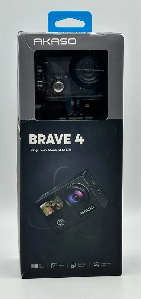 AKASO Brave 4 4K Action Camera with 64GB Card & Accessories - photo 2
