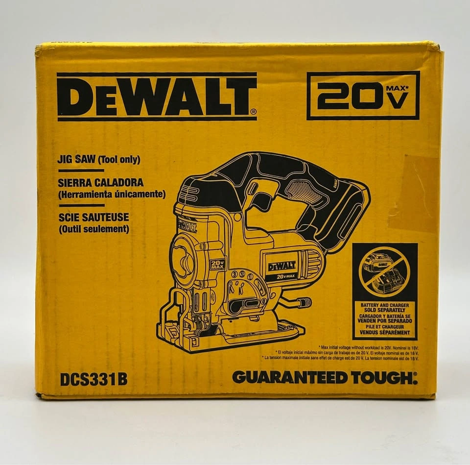 DEWALT 20V MAX Jig Saw, Tool Only (DCS331B), Yellow - photo 3
