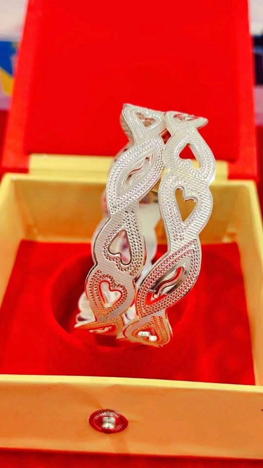 Real silver bangles