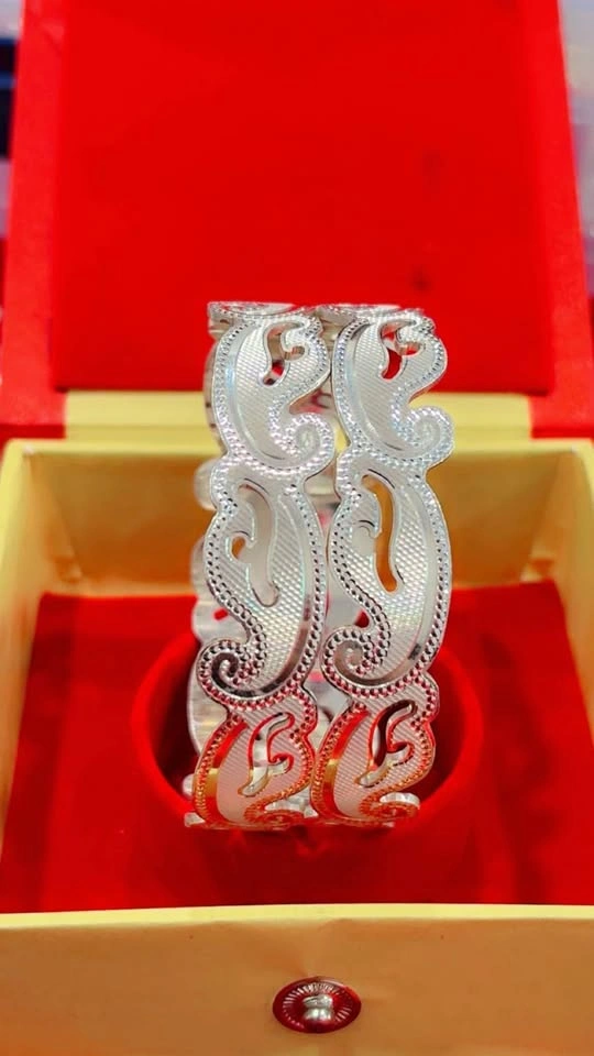 Real silver bangles - photo 5