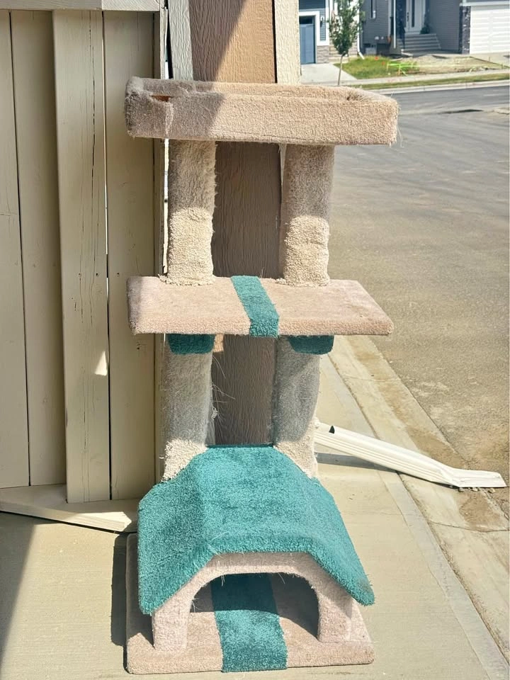 Large Carpeted Cat Tree / Cat Condo (Custom Made)