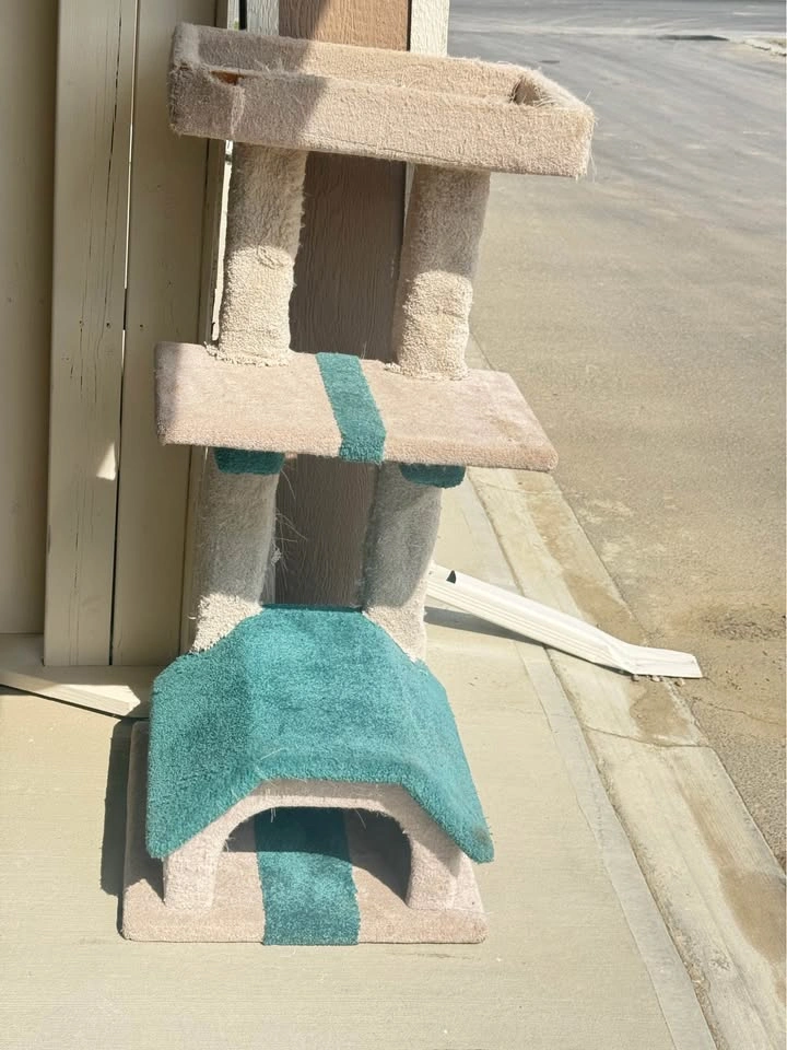 Large Carpeted Cat Tree / Cat Condo (Custom Made) - photo 2