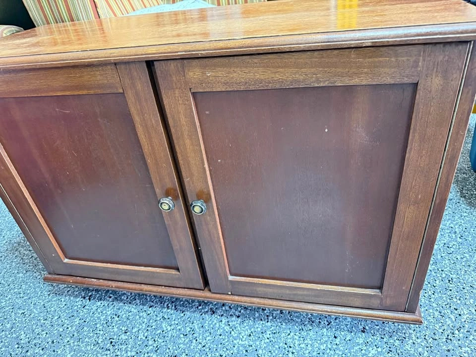 Wooden Two-Door Storage Cabinet