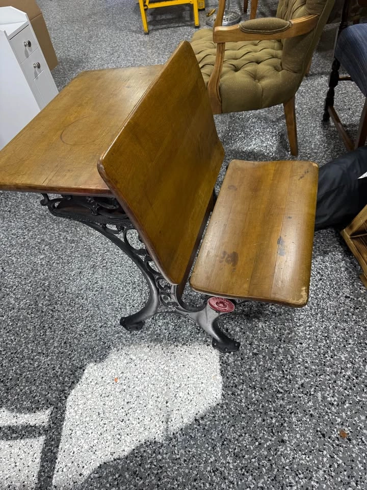 Antique Preston School Desk - photo 2